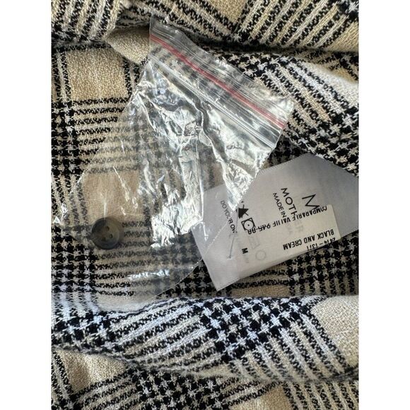 MOTHER The Lookin For Trouble Top Check It Plaid In Black M Rodeo Coastal Cowgir - Picture 12 of 12